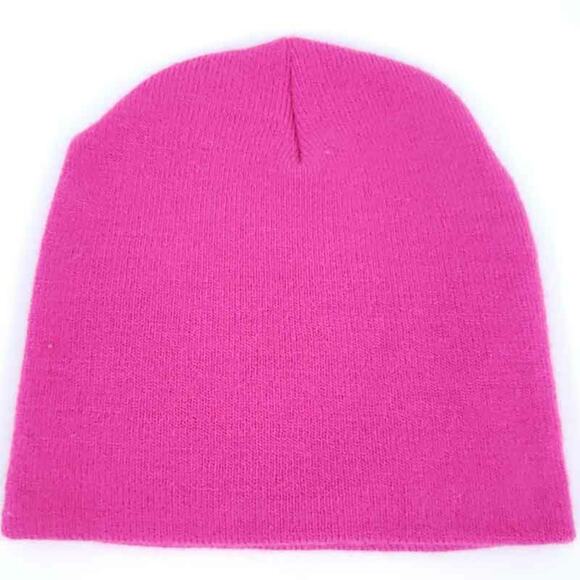 Girls Embroidered Bella Winter Hat Toboggan Pink, Green - Picture 2 of 2